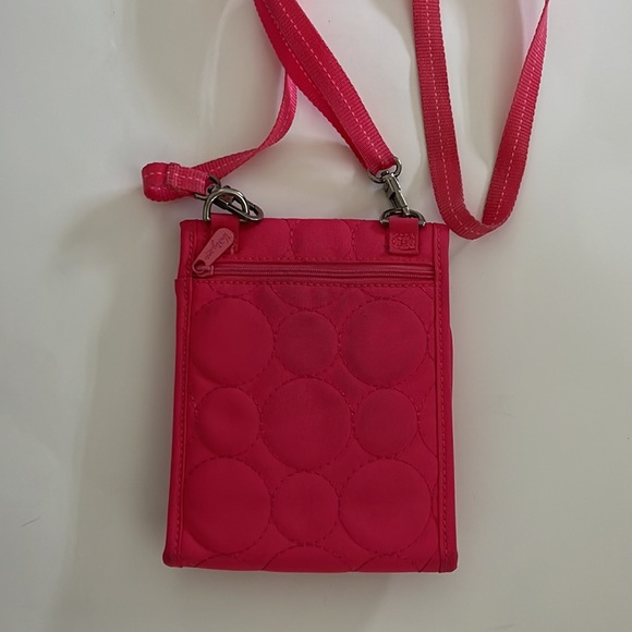 Small fabric crossbody Bag in Coral - Picture 5 of 5